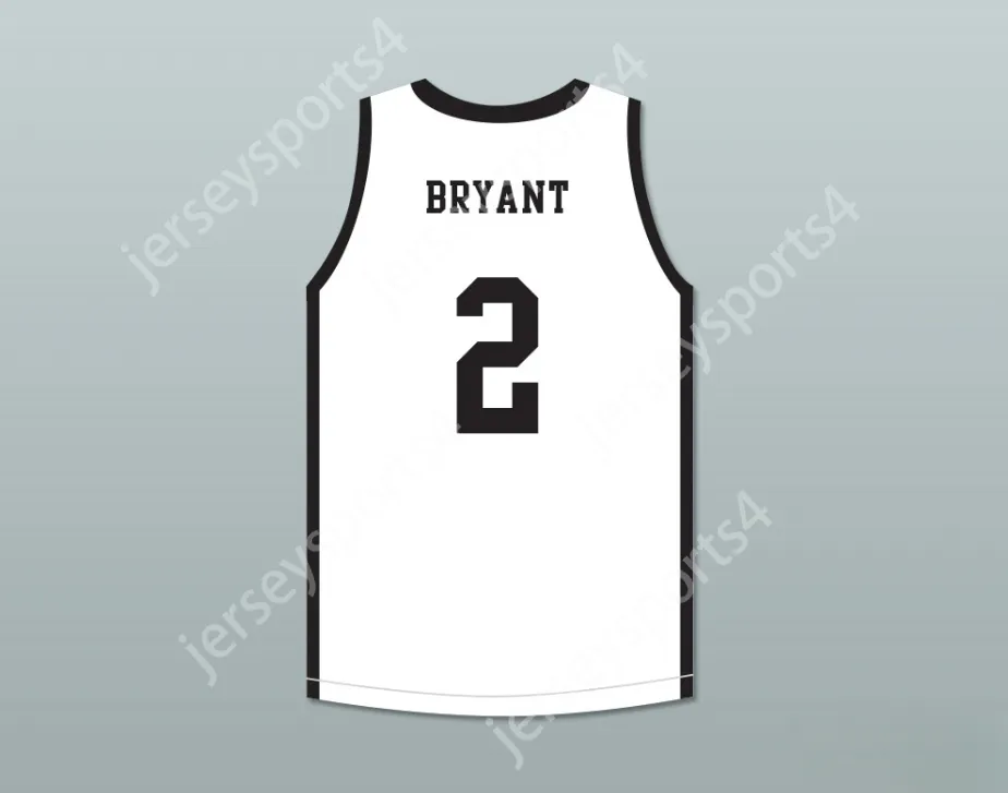 Niestandardowy numer męski/dzieci Gianna Bryant 2 Mamba Ballers White Basketball Jersey Top zszyte s-6xl