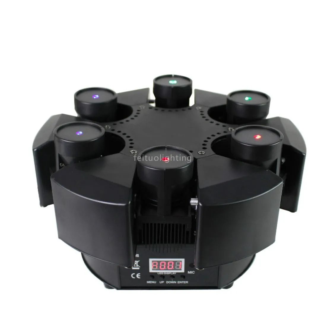 2019 New Smart 6 Heads Moving Head Beam Laser Light RGB Floral Color Laser Light Projector Unlimited Rotating Disco Laser Light2261565