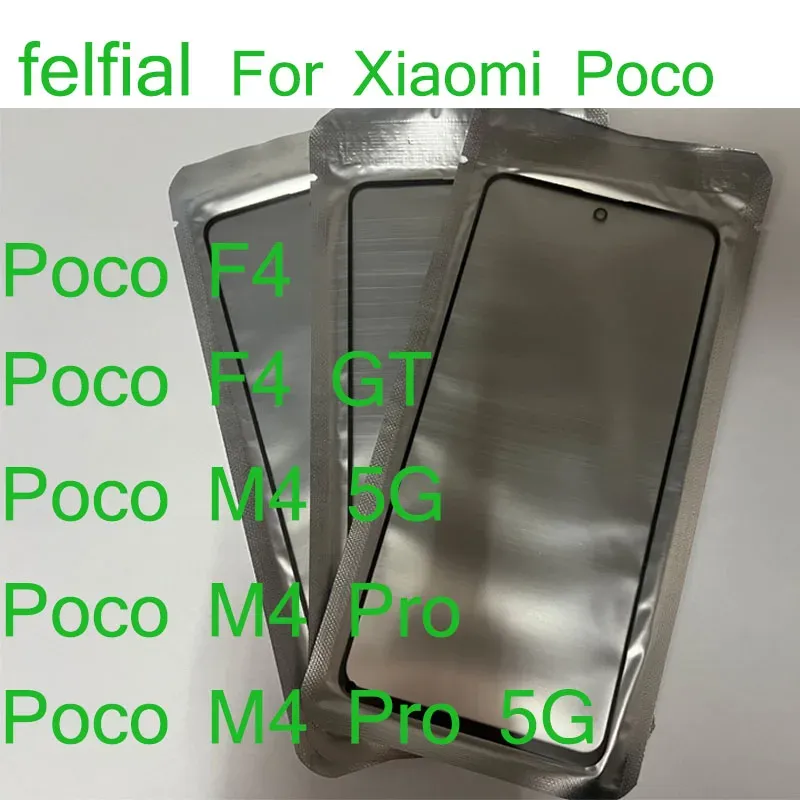 Panel 10Pcs/Lot Front Glass+OCA LCD Outer Lens For Xiaomi Poco F4 GT M4 Pro 5G Touch Screen Panel