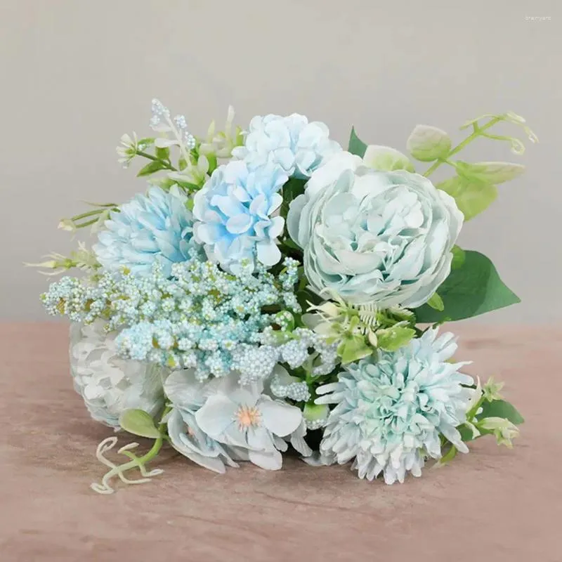装飾的な花の派手な人工ブーケの目を引く審美性ローズテーブルセンターピースシミュレーション