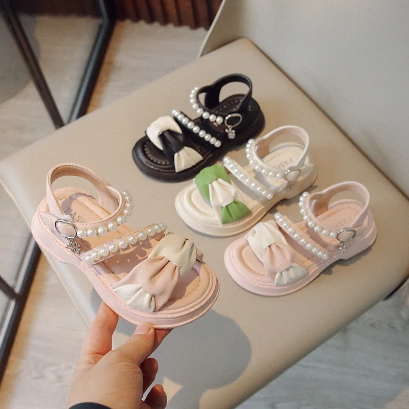 Girls Sandals Peal Chaussures de plage décontractées d'été