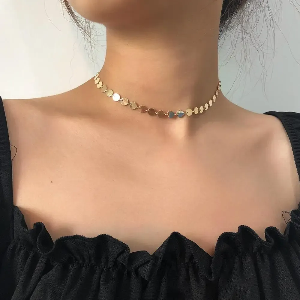 Ожерелья простая мода сладкое романтическое золотое цвето