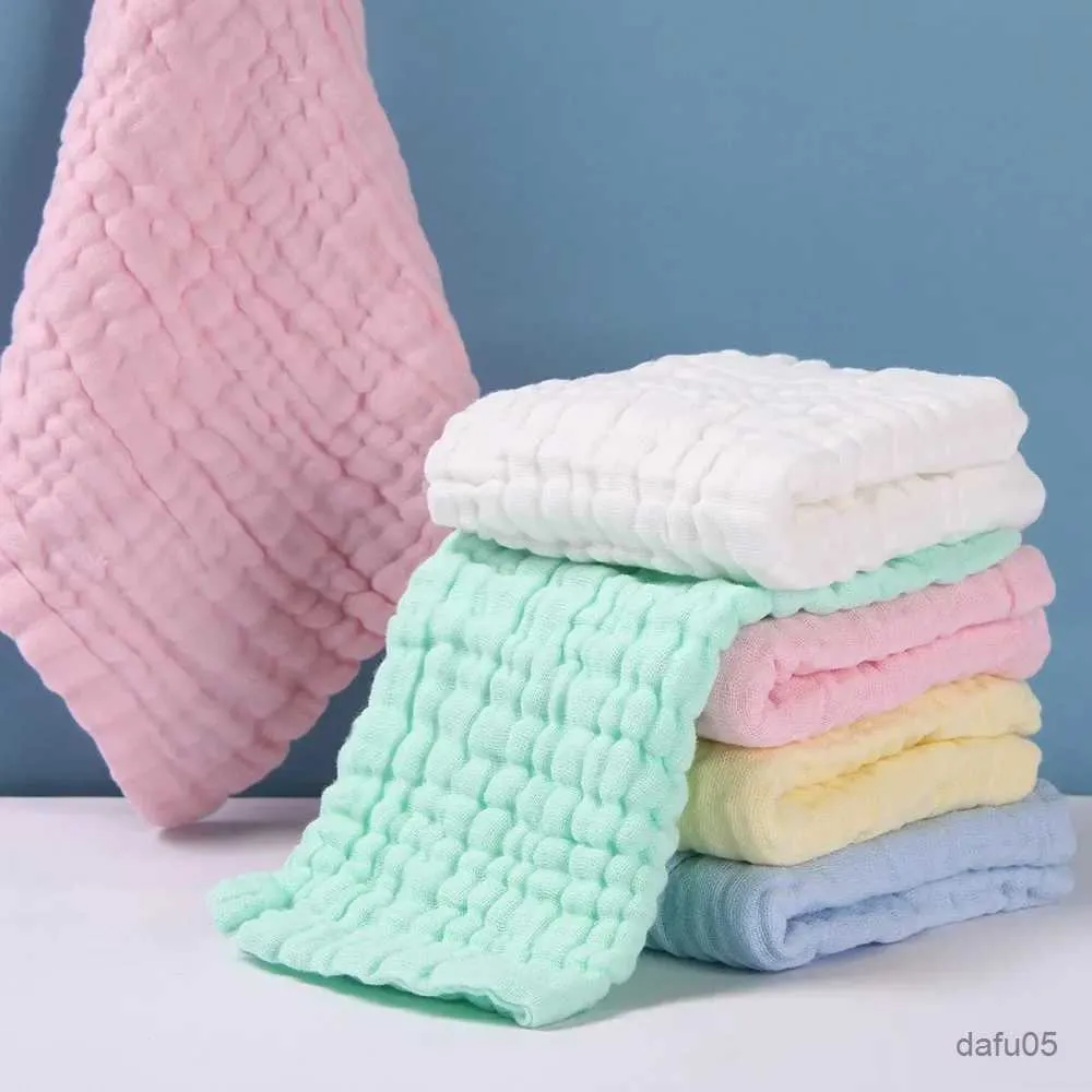 Blankets Swaddling Baby Face Towel for Newborn Bath Towel Washcloth Muslin Squares Cotton Hand Wipe Gauze for Bathing Feeding Kids Handkerchief