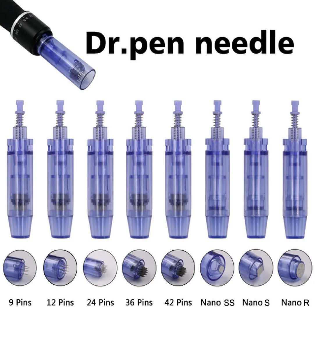 Micro Needles Cartridge for dr pen A1 Tips Electric Auto Micro Stamp Derma Dr Pen Anti Acne Skin Care nano needle9396687