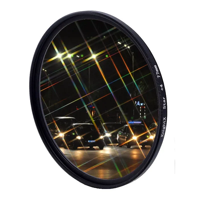 Filters KnightX Star 4 6 8 Line Filter Lens Photography For Canon Sony Nikon 49mm 52mm 55mm 58mm 62mm 67 72 77 mm