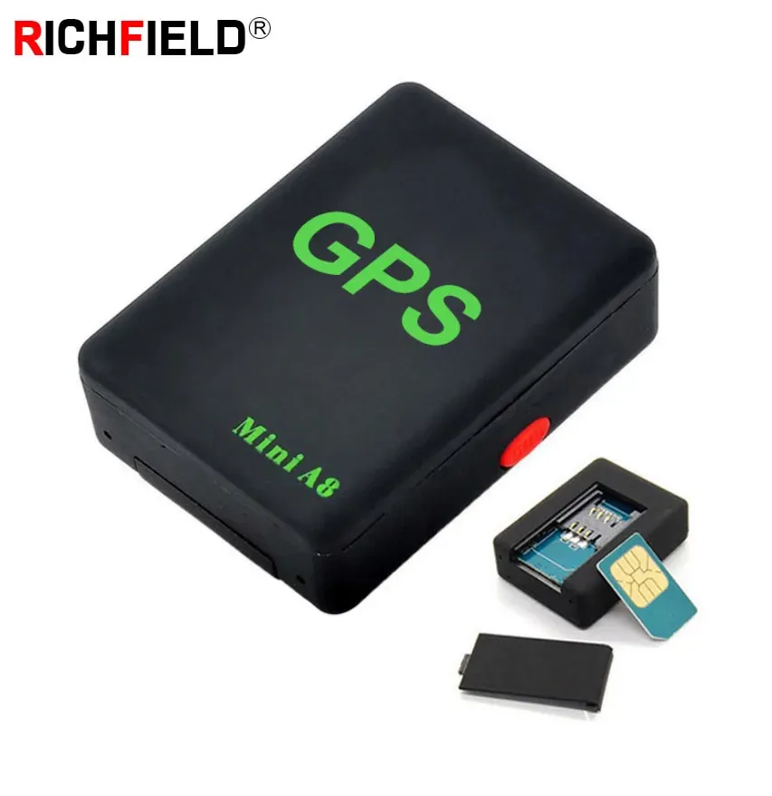 アクセサリーミニA8 GPSトラッカーロケーターリアルタイム老人キッズペットカーGSM/GPRS/LBS追跡パワーアダプターサポートSIMカード付きSISボタン