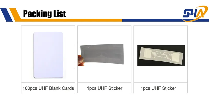 915mhz blank cards Packing list