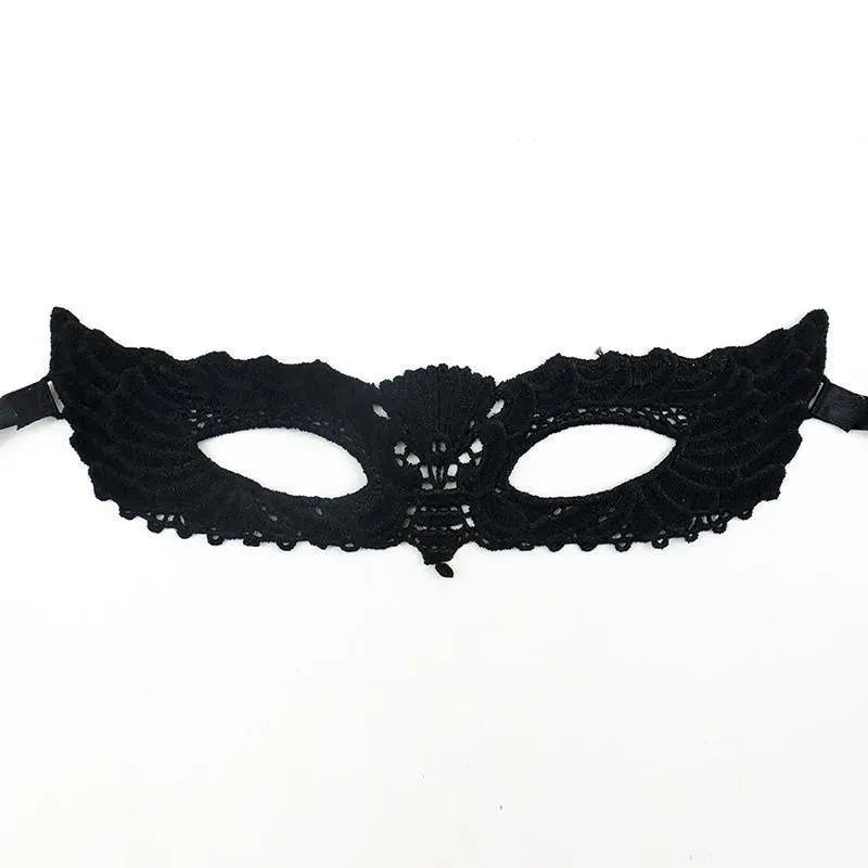 Halloween Masquerade Black Lace Eye Masks Party Visor For Women Festive Fashion Venetian Costumes Carnival Sexy Ladies Queen Dance Nightclub Party Half Face Mask