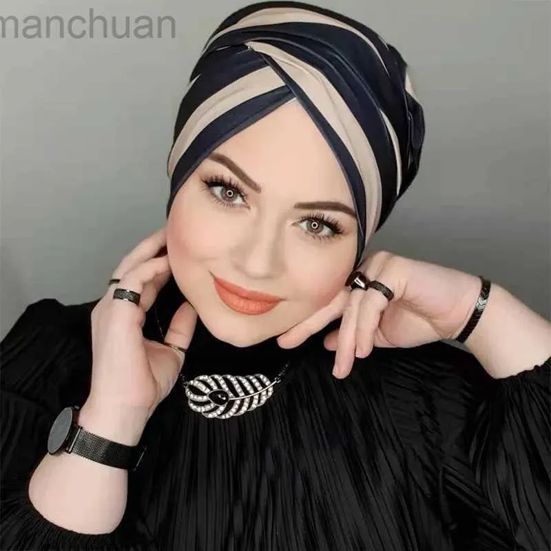 Hijabs musulman modeste capuchon de hijab undercap abaya hijabs pour femme islamic abayas jersey wrap wrap weme women webrokes arabic modal silk caps d240425