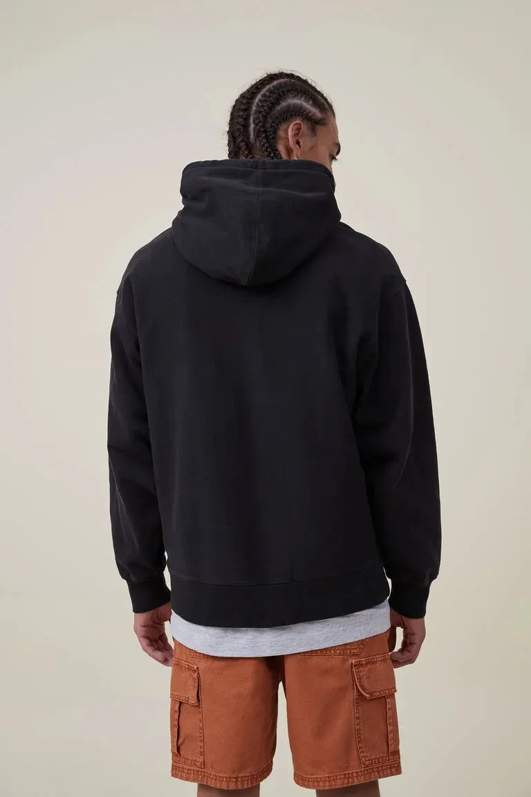 Thick Hoodies Mens 600GSM Heavy Cotton Velvet Pullover Hoodie