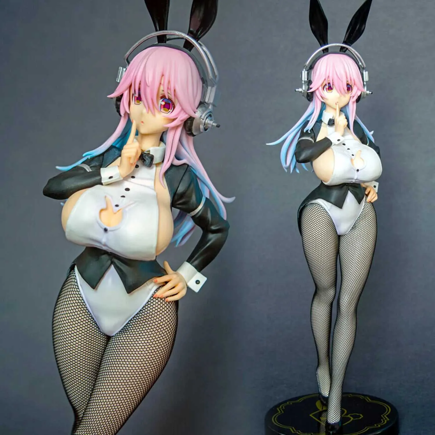 Figury zabawek akcji 31 ​​cm NSFW Sonico Bicute Bunnies Sexy Nude Girl Model Pvc Anime Figure Figure Kolekcja dla dorosłych Toy Hentai Doll Prezent Y2404259BXB