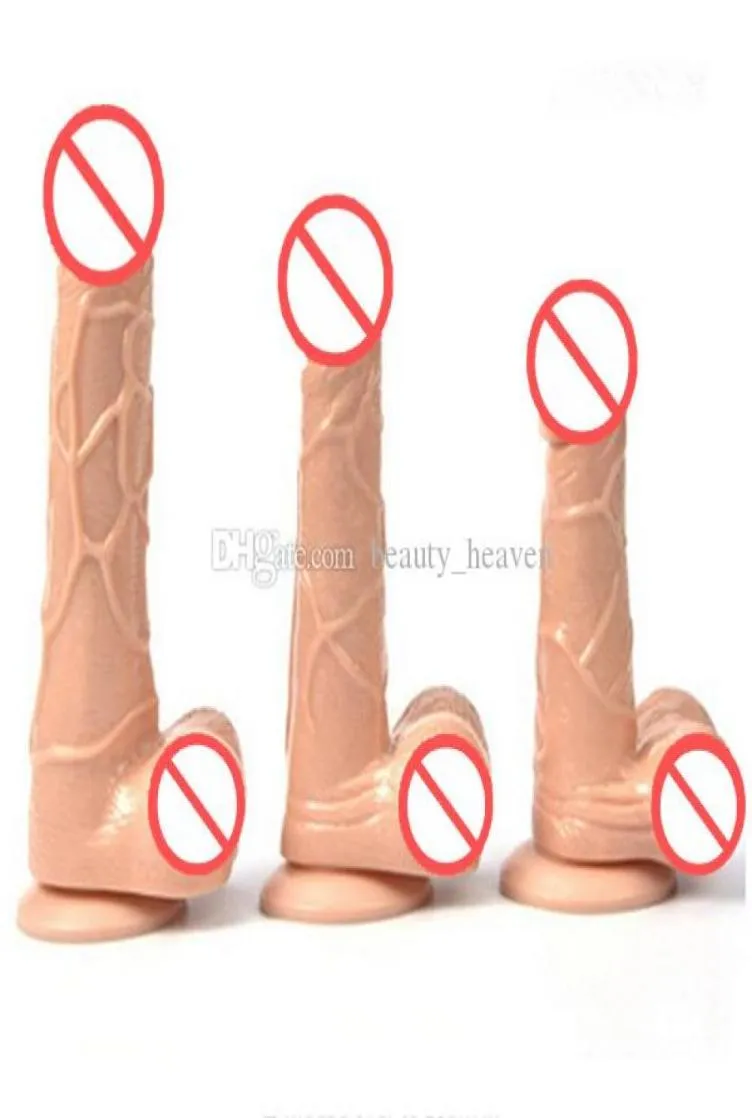 Wibrator dildo męski sztuczne zabawki seksualne penisa dla kobiet manualne urządzenie masturbacji realistyczne dildo Produkt dla par 4474082