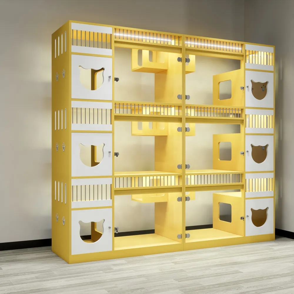 Sustainable 3-Layer Solid Wood Cat Condo - Eco-Friendly Cat Villa for ...