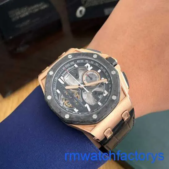 AP Athleisure Wrist Watch Flywheel Royal Oak Offshore 26288of.oo.d002.cr 18k Rose Gold Manual Machical Male Watch