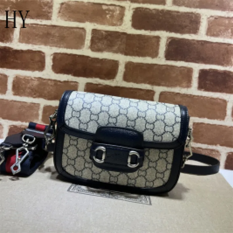 Designer Luxury Mini Bag 2way Crossbody Bag 658574 Hor Bit schoudertas in zwarte 7a beste kwaliteit