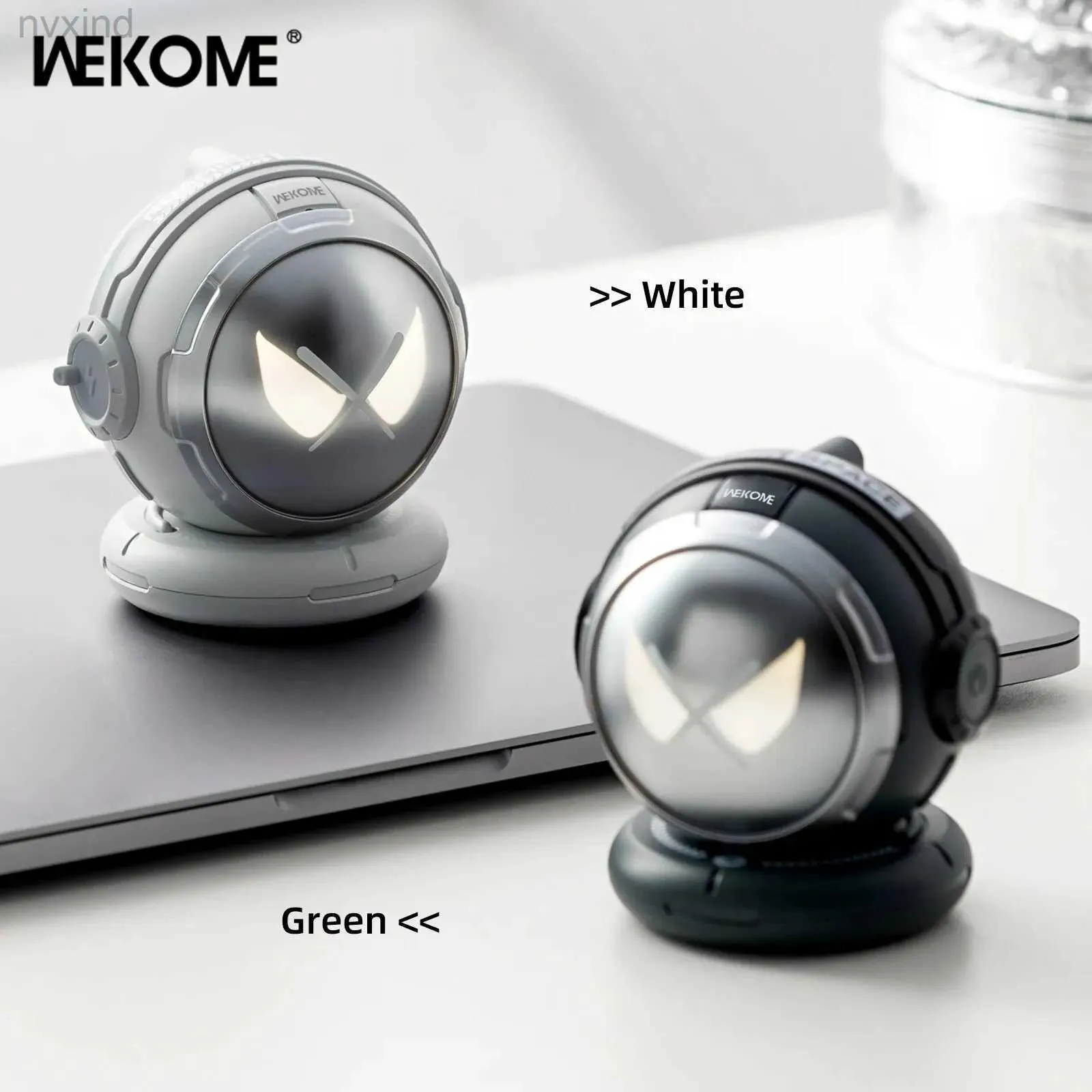 Draagbare luidsprekers Wekome Wireless Portable Bluetooth Music Speaker V5.3 Sci-Fi ademhalingslicht Astronaut Form Mini-luidspreker voor Desktop Decoration D240425