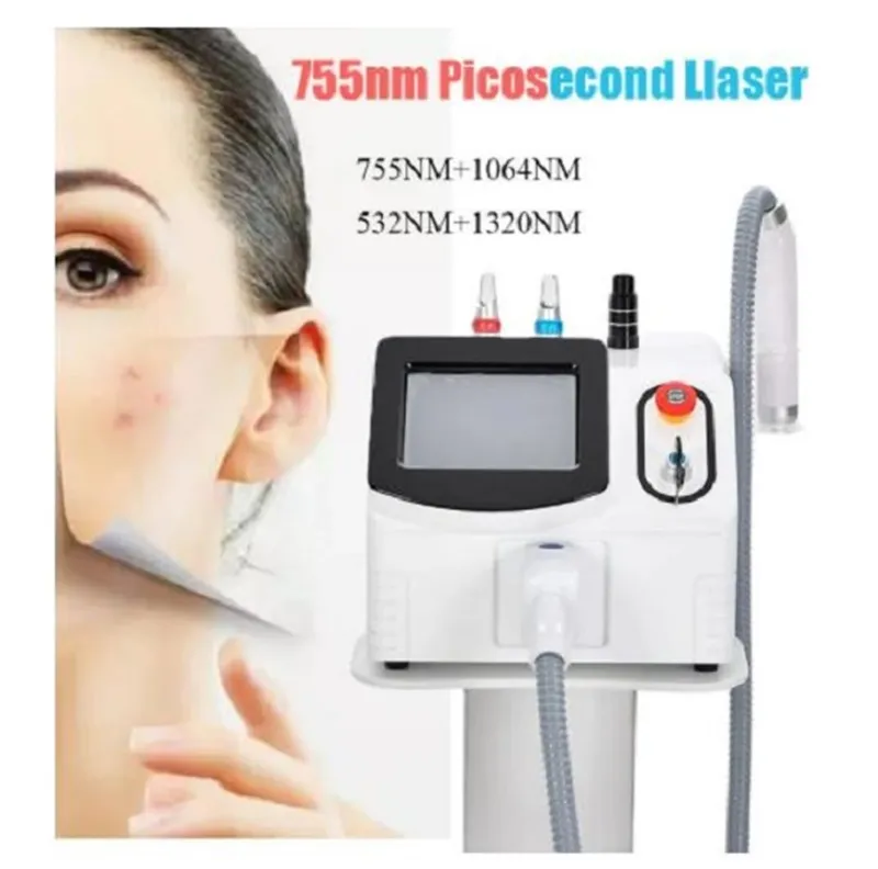 portable real picosecond laser tattoo removal machine 1064nm & 532nm &1320nm&755nm q-switch laser remove tattoo Eyebrow Pigment machine