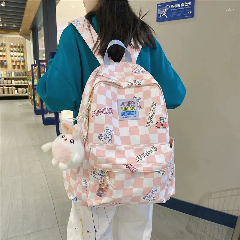 Рюкзак водонепроницаемый нейлон для женщин много карманные рюкзаки рюкзаки женская школьная сумка подростка девочки Kawaii book mochilas