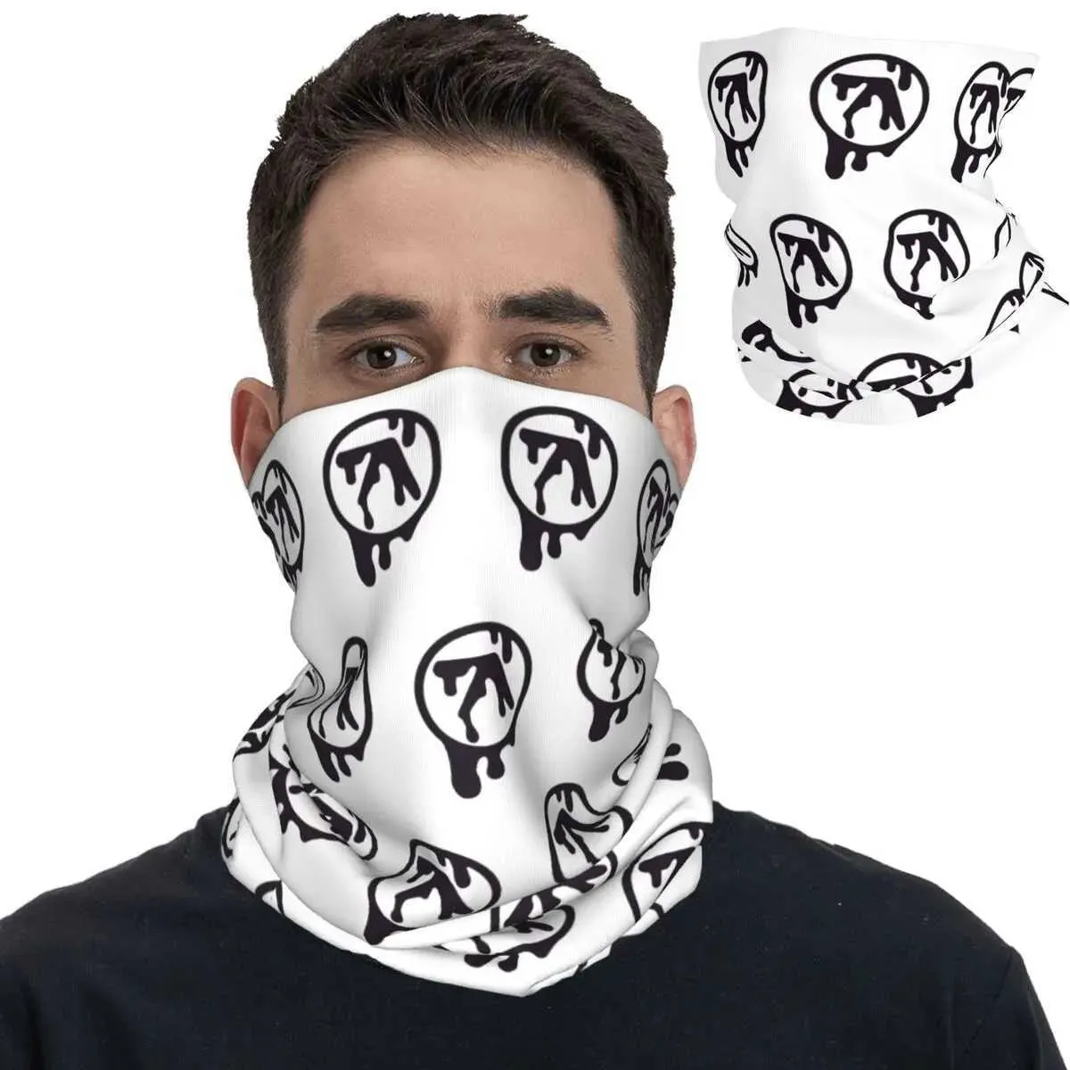 Fashion Face Masks Neck Gaiter fondant aphex Twin Symbole Bandana Neck Gaiter Imprimé BALACLAVAS EMBOUR