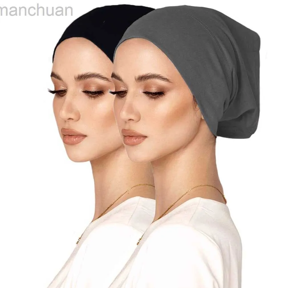 Hijabs Muslim sous-carf femmes voile modal hijab femmes musulmanes écharpe turbans tête pour femmes femmes hijabs hijab caps chapeau islamique d240425