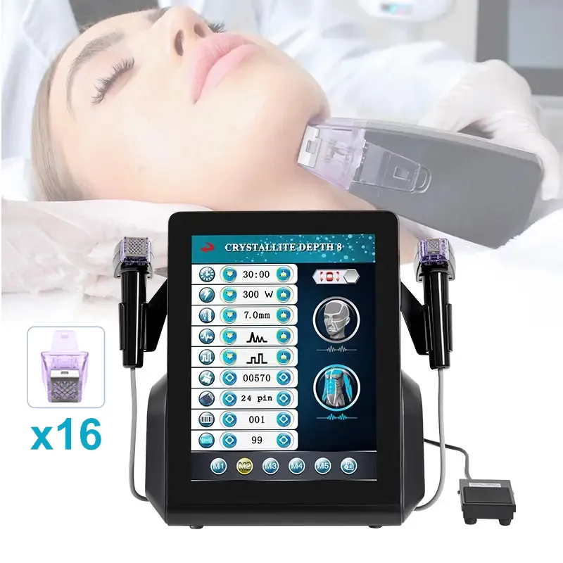 Radiofrequency RF MicroNeedling Machine Micro Needling Face Liftニキビ瘢痕除去ポータブルフェイシャルフラクションマイクロニードルRF