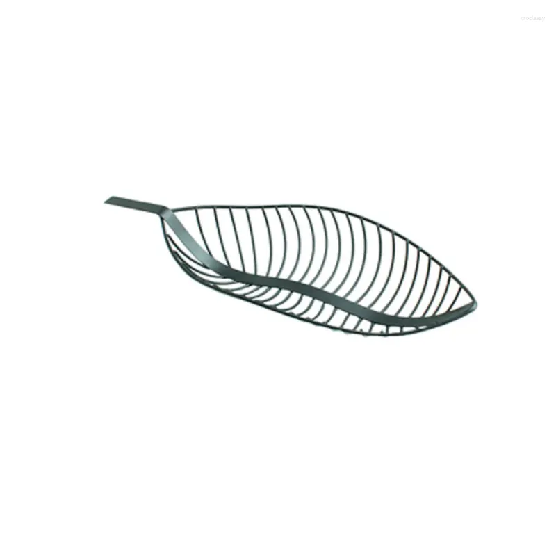 Servis uppsättningar Snack Basket Leaf Form Lovely Creative Fruit Putt Torks Tray For Home Party vardagsrum