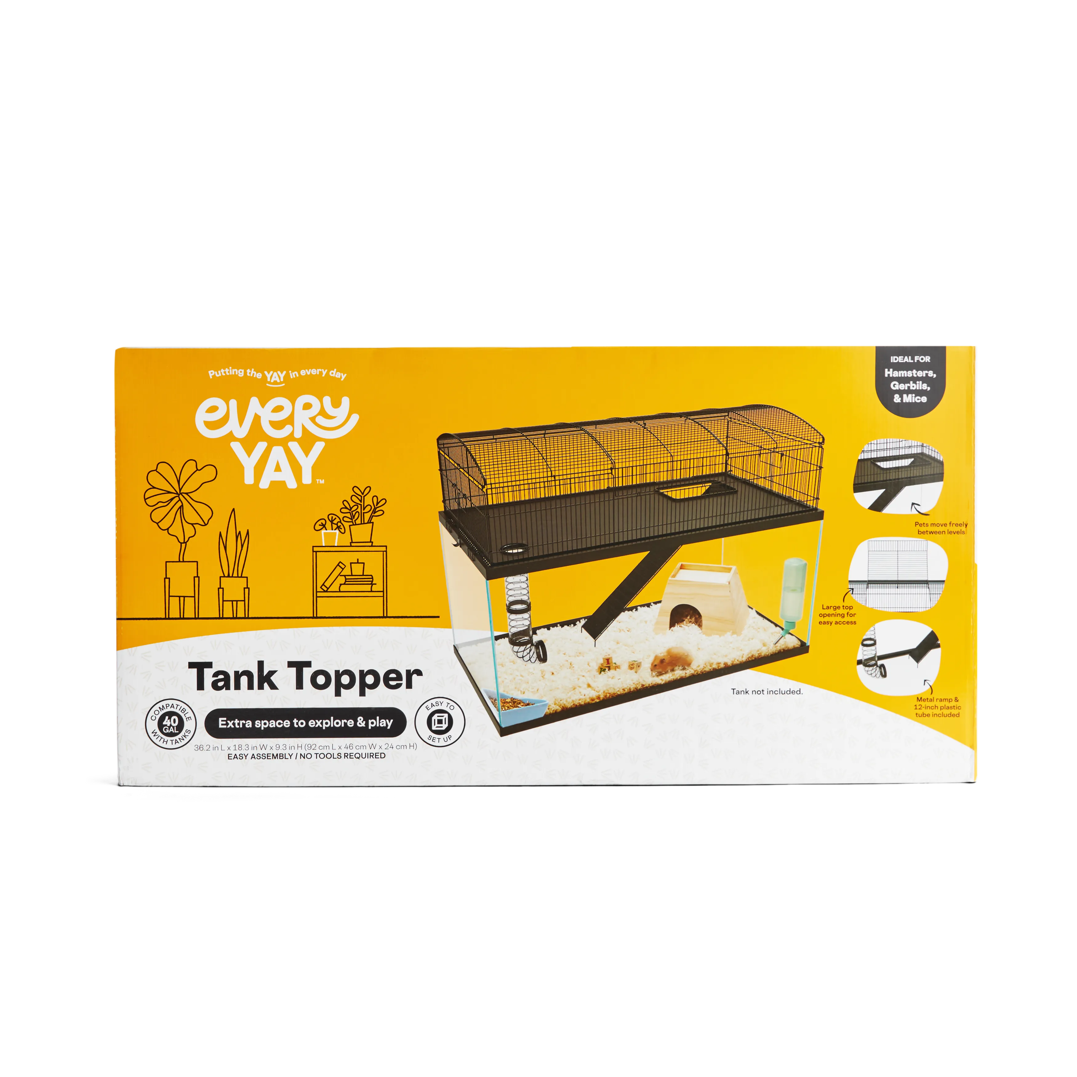 40 Gallon Tank Topper Wire Mesh Habitat Expansion, Secure Easy