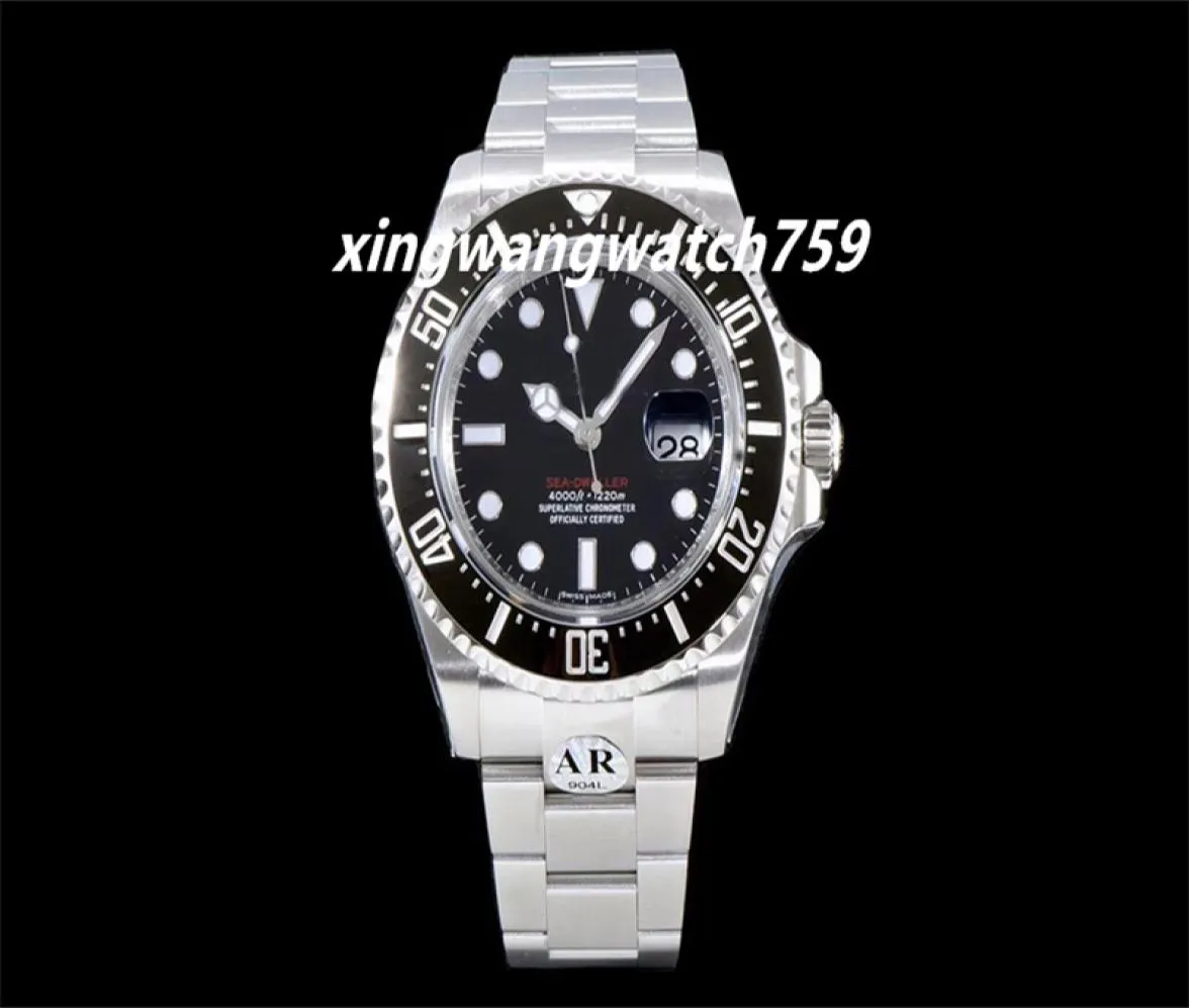 43 mm KS Factory Mens Automatic ETA 2824 Watch Men Black Pvd Ceramic Bezel 126600 Sea Dweller Dive Sport 126603 Watches Szwajcarskie nadgarstek2926095