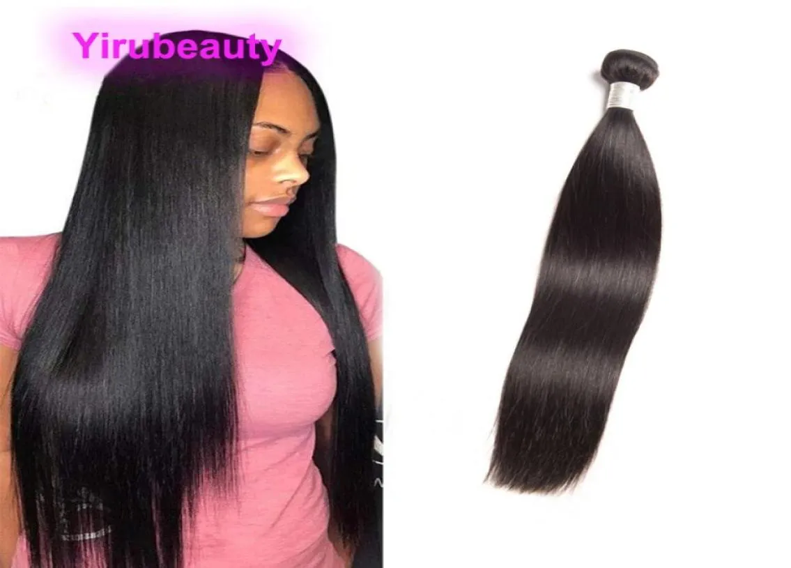 Brazilian Human Hair Extensions One Bundles Long Inch 3040inch Unprocessed Remy Hair Wefts Straight 38 36 34inch1319862