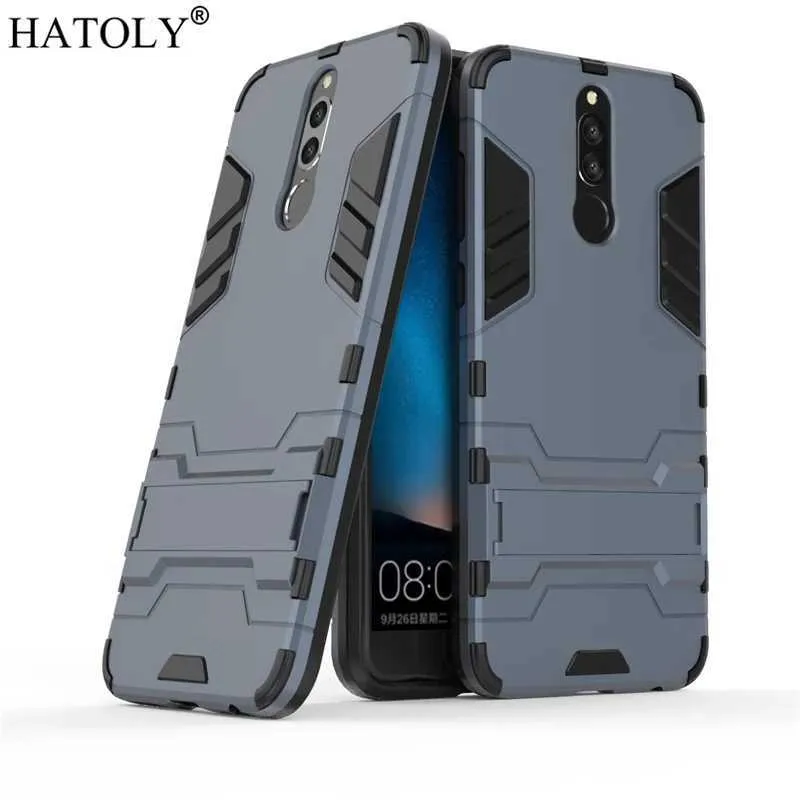 Случай сотовых телефонов для Huawei Mate 10 Lite Case Robot Armor Shell Hard Phone Cover для Huawei Mate 10 Lite защитный корпус для Huawei Mate 10 Lite 240423
