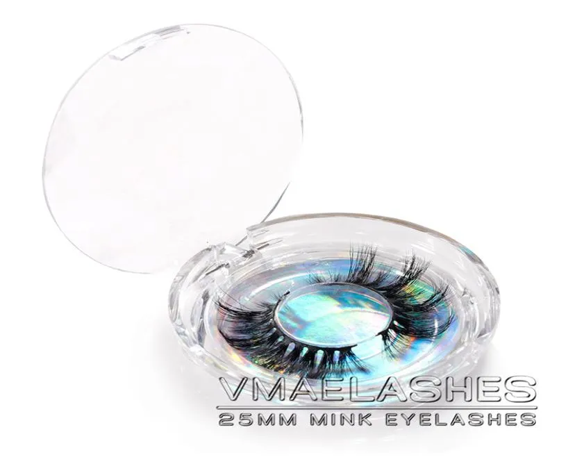 Étiquette privée Makeup Makeup Lashs Mink Lashes 3D Soft Natural Long Long Fluffy Crisscross épais 25 mm 5d Fiches de vison Crystal Diamond 5746290