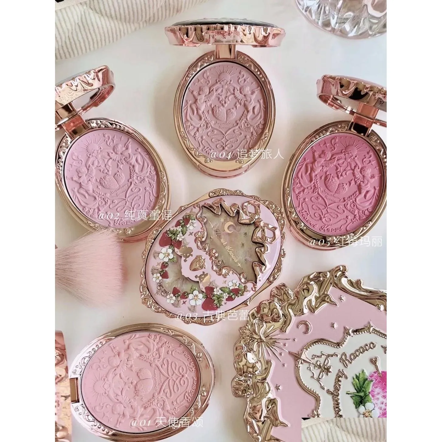 Blush B Bloem kent Stberry Rococo ber Bered Face Makeup Matte Shimmer Waterdicht Natuurlijk Naakt Brightening Cheek 231030 Drop Deliv Otcka