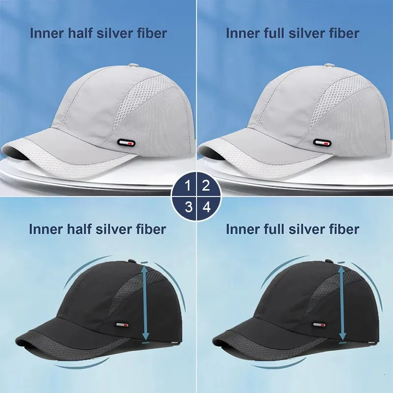 Unisex anti radyasyon kapağı yarım/tam gümüş elyaf elektromanyetik dalga rfid koruma şapkası izleme odası tv emf koru şapka 240418