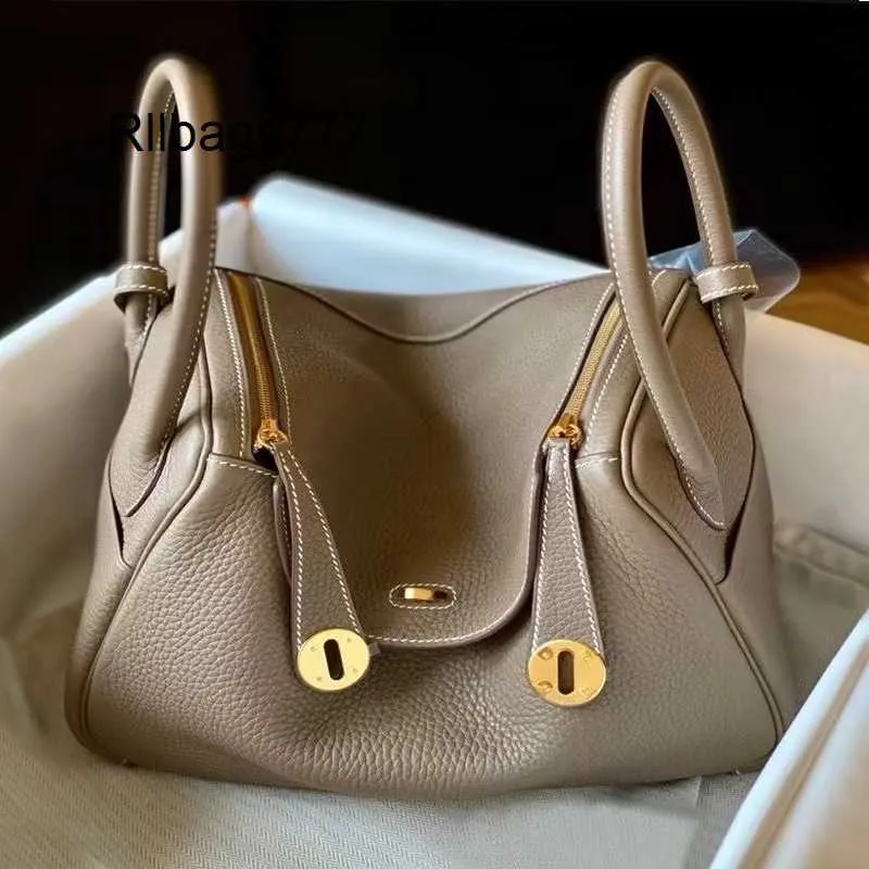 Luxury Bag L Linndies Genuine Leather Doctors Bag Womens 2024 New Versatile One Shoulder Cross Shoulder Pillow Medicine Case Bag Handheld Womens Bag