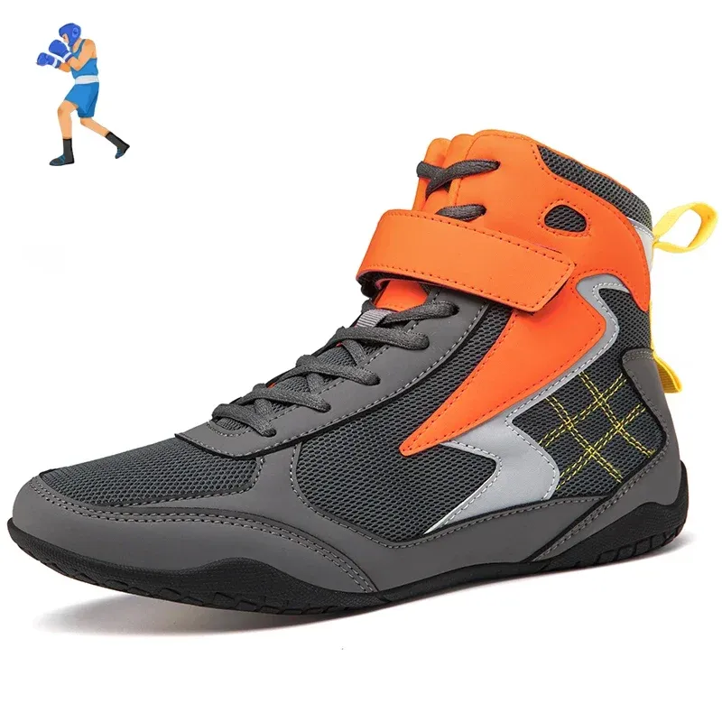 Boots Nieuwe professionele boksschoenen voor mannen Ademend vrouwen die vechten tegen worstelschoenen Niet -slip vechten Sneakers Gym Boxing Training Boot