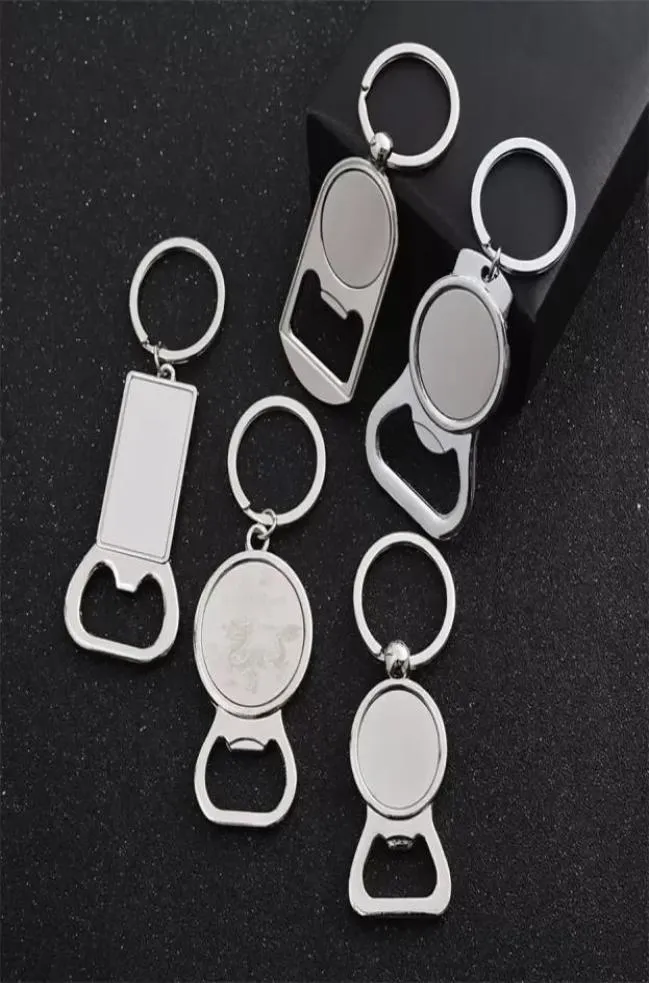 Sublimation Blank Keychain Aluminium Heat Transfer Beer Metal Blank Sublimation Bottle Opener Keychains C0528X31033516