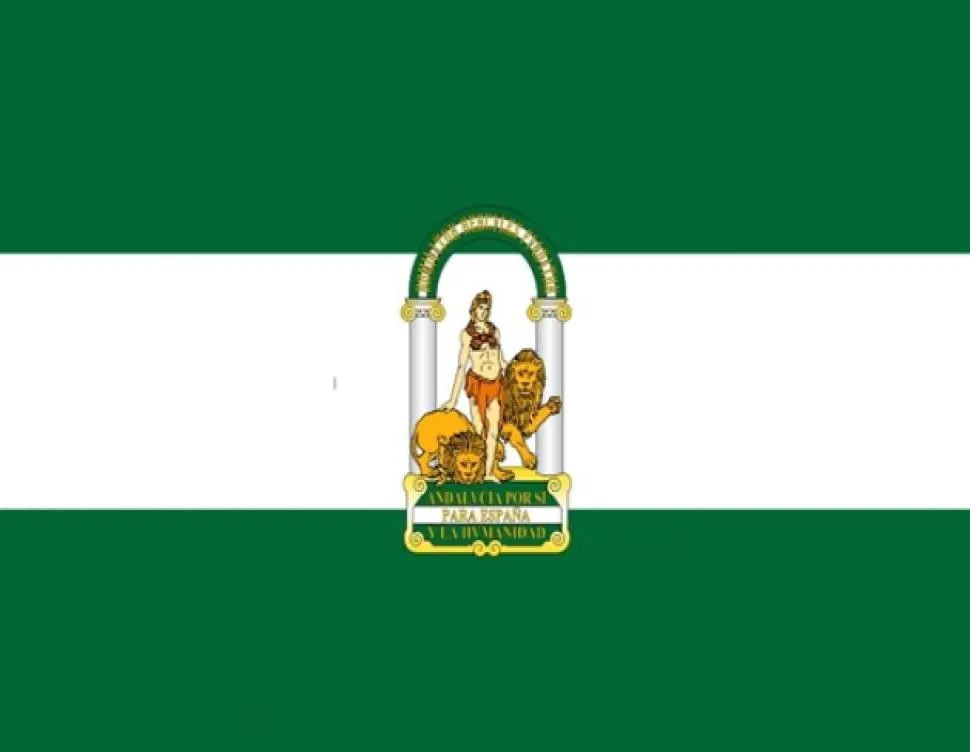 Andalusia vlag Andalucia Spanje Spaanse vlag 3ft x 5ft Polyester Banner Vliegen 150 90cm aangepaste vlag Outdoor UA321044633