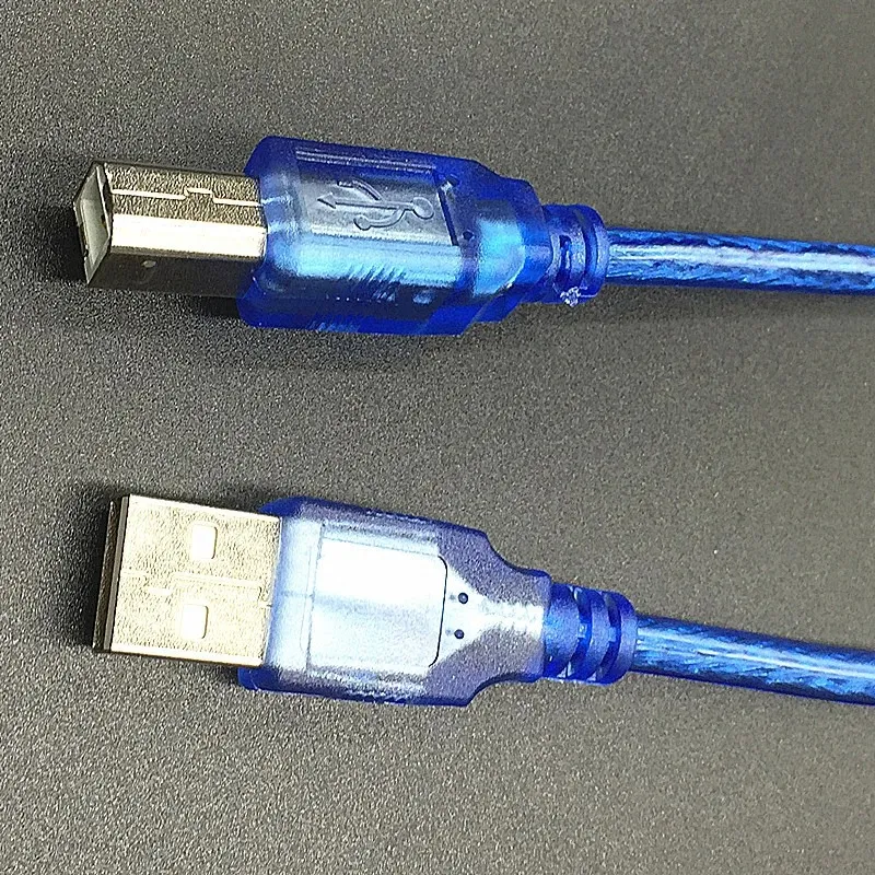 2024 USB B Yazıcı Kablosu A'dan B'ye B MALE MALİDAN EXTENSOR USB CANON EPSON HP ZJIANG Etiket Yazıcı DAC USB USB Yazıcı Kablosu2. Epson USB yazıcı kablosu için