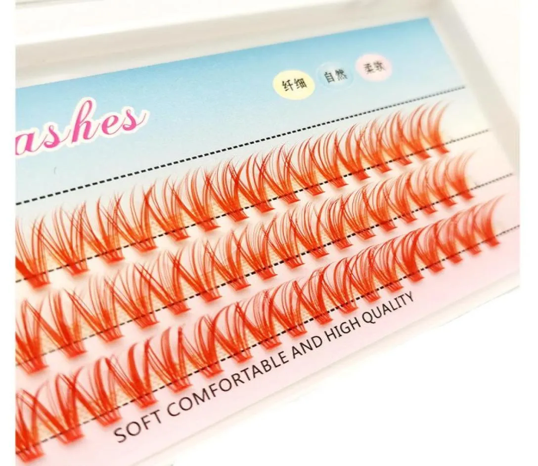 Lashes Cluster Colored Graft False Eyelashes 8910111213141516mm individuell 10p20p30p40p kluster Makeup Single Cluster 2444585