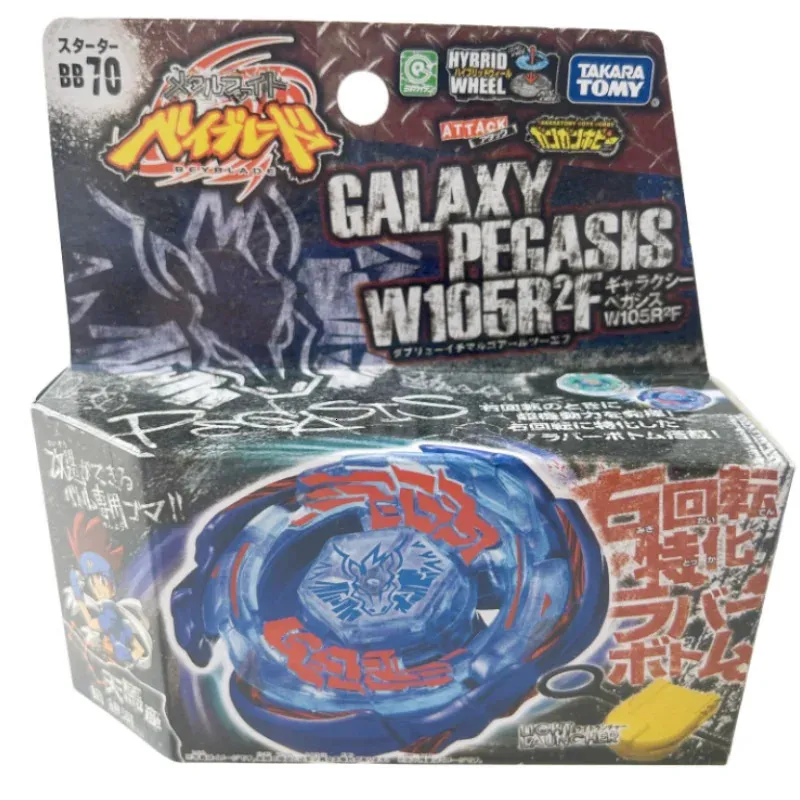 Toma Beyblade Metal Battle Fusion Top BB70 Galaxy Pegasis W105R2F z lekkim wyciągnięciem 240422