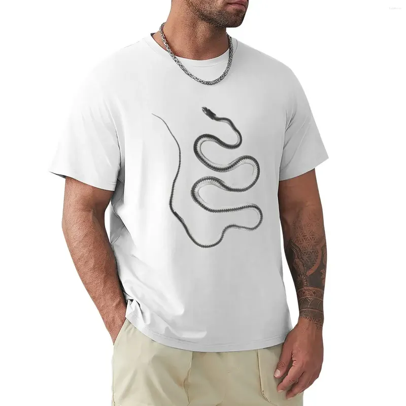 T-shirt squelette de serpent de serpent pour hommes