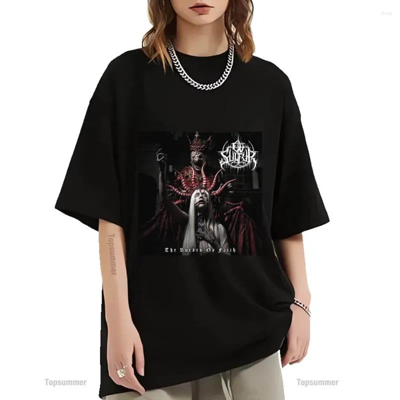 T-shirts pour hommes The Burden Ov Faith Shirt Twirt T-shirt Men Streetwear Harajuku Impression graphique