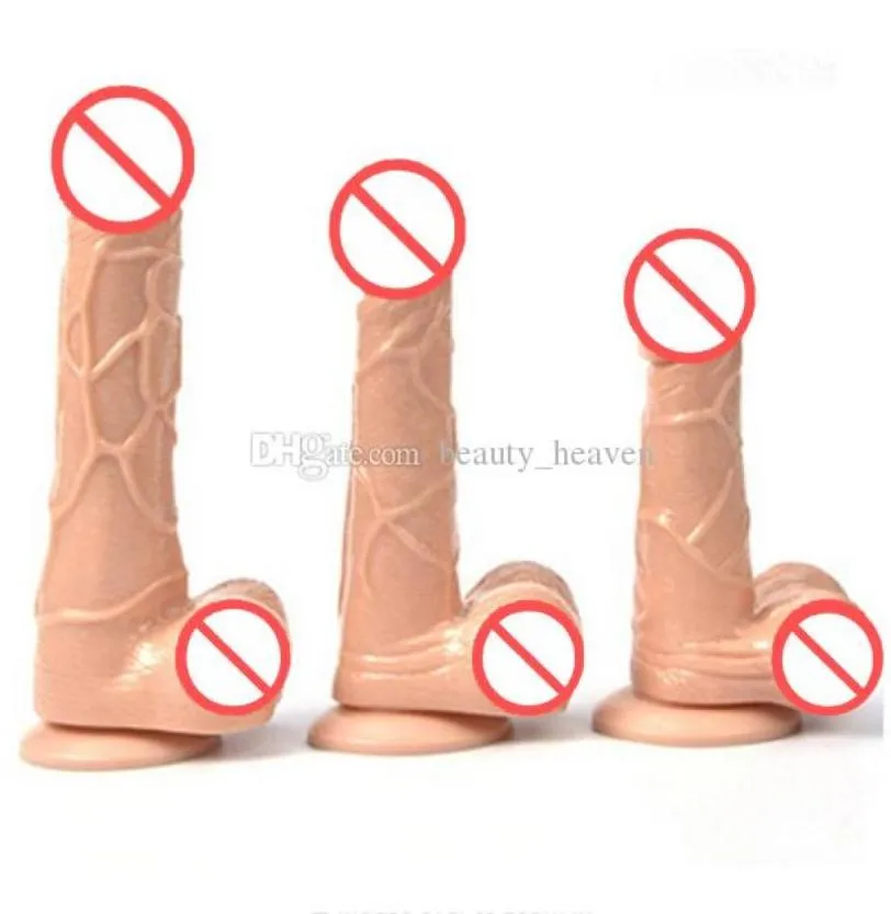 Dildo vibrator mannelijke kunstmatige penis seks speelgoed voor vrouwen vrouwelijke handmatige masturbatie -apparaat realistisch dildo seksproduct voor paren5908093