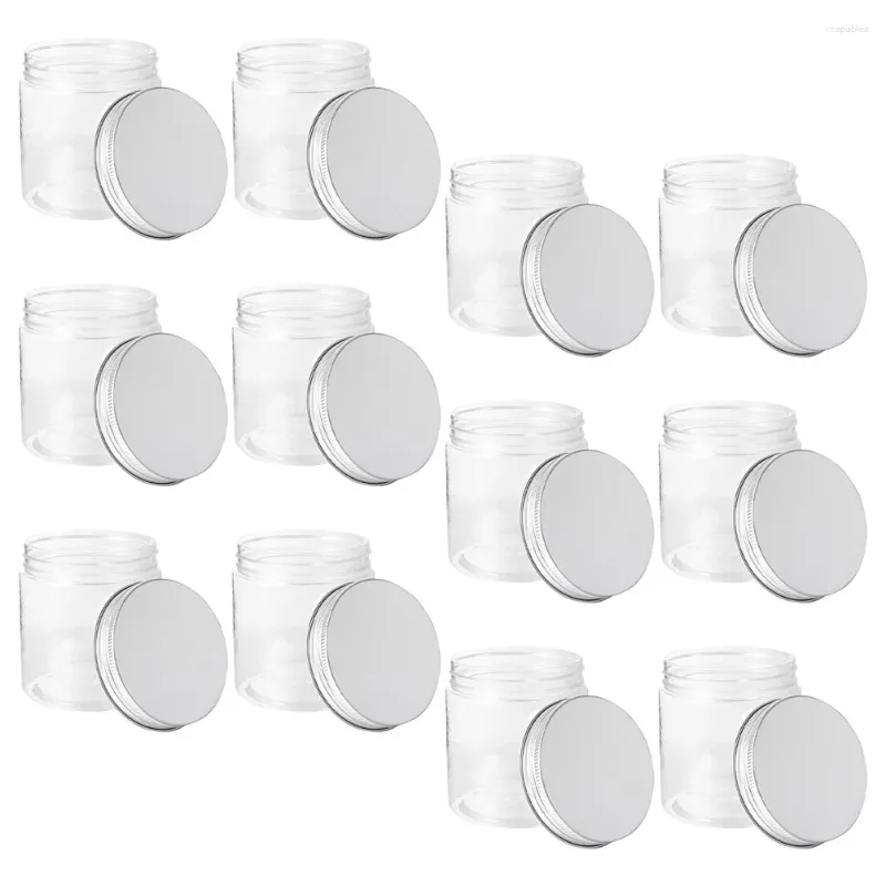 Opslagflessen 12 pc's glazen pot deksel aluminium mason potten honing verzegelde dop kan voedselcontainer mini