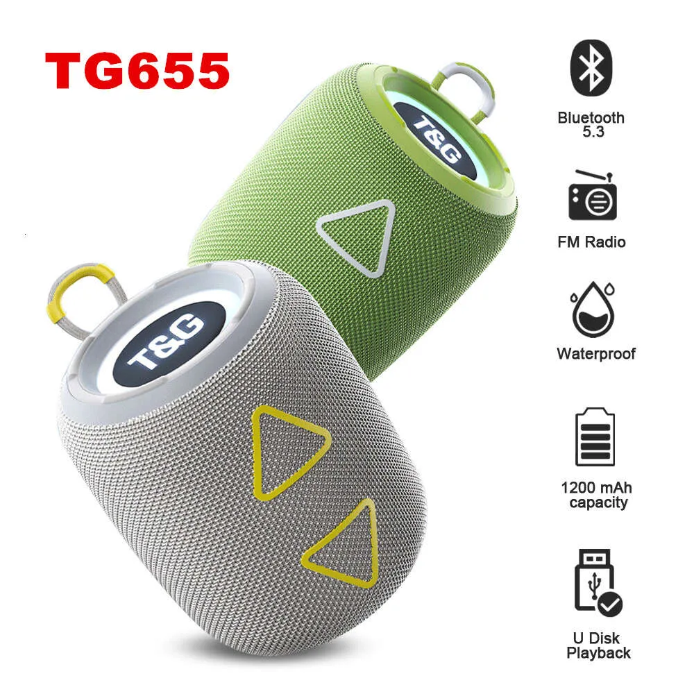 TG655 Portable Bluetooth haut-parleur sans fil mini-basse Colonne Boombox FM FM TF BT Music Player pour Smart Phone PC PC TV