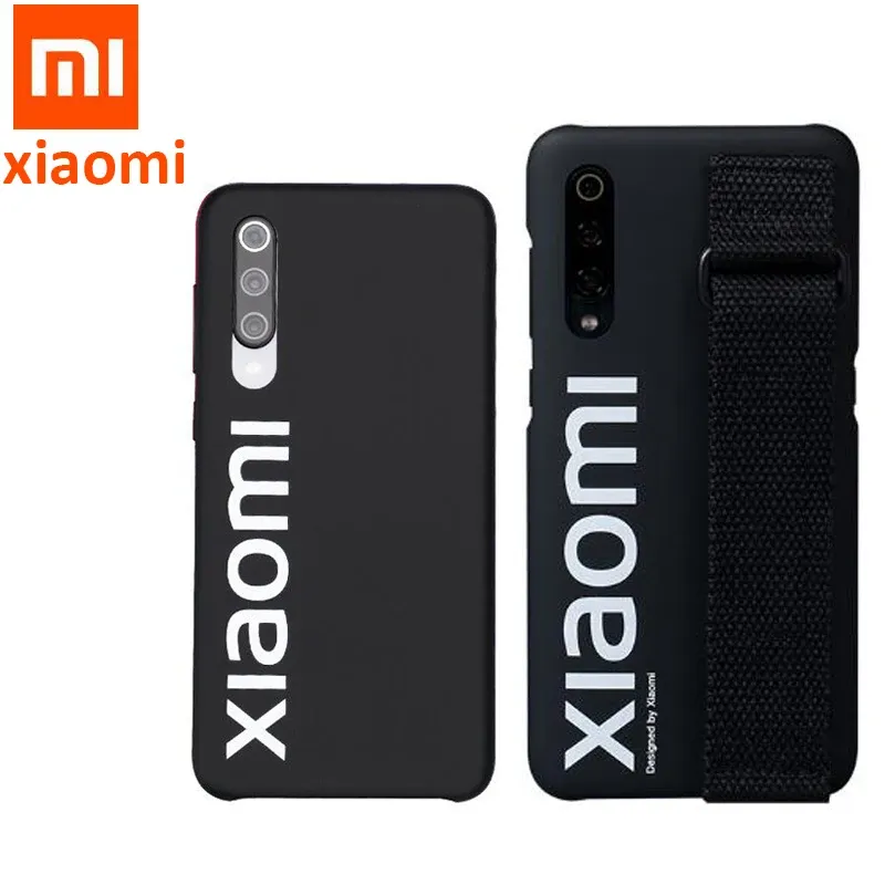 Keyboards Original Xiaomi 9 Case 9 SE Hard Case PC Wrist strap Cover Protector Back Cover Case For XIaomi 9 Mi 9SE / screen film PET