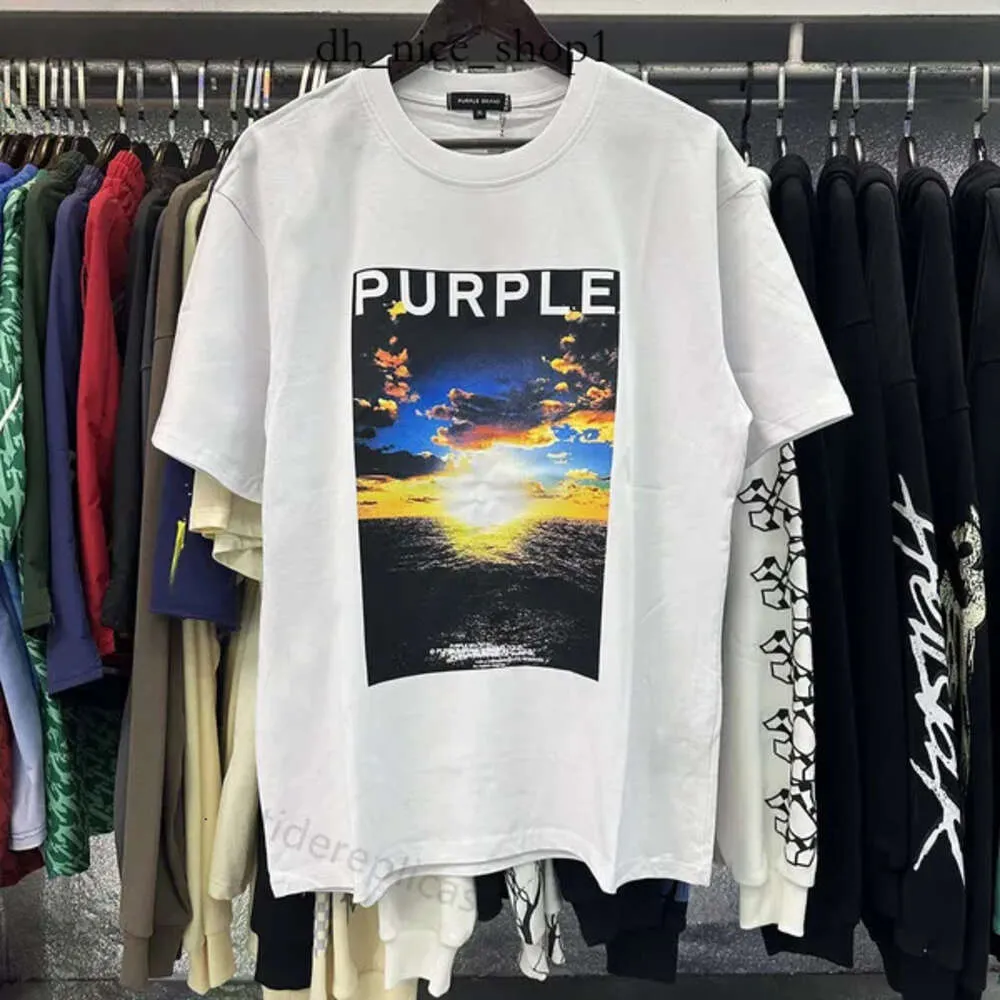 Purple Shirt Mens T Shirt Designer Purple Jeans Women Tshirt Graphic Tee Sports Clothing Clothes Tshirts Cotton Street Graffitir High Street Hipster Loose 556