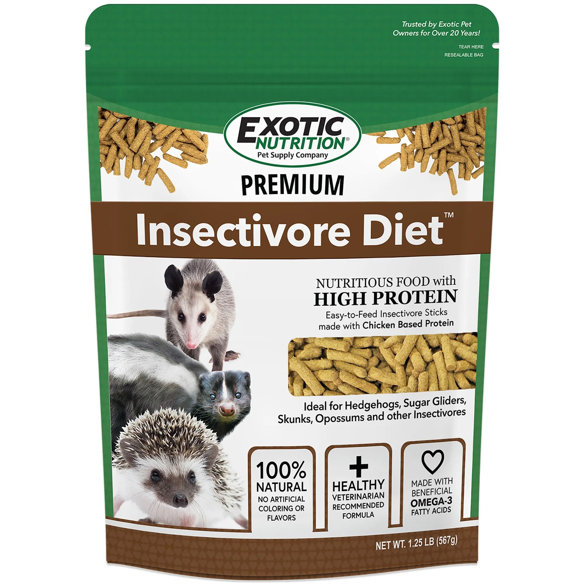 Small Insectivore DHgate.com:Premium Insectivore Diet for Small Pets - 1.25 lbs - Exotic ...