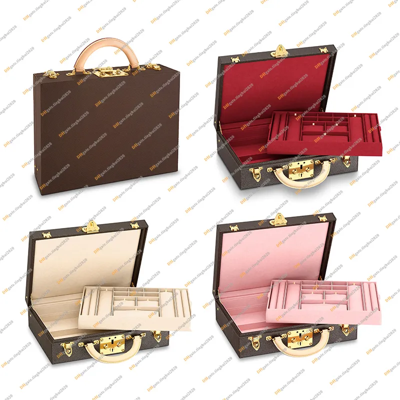 Ladies Fashion Casual Designe Luxury Bag Boite Bijoux Jewelry Box Storage Box Cosmetic Case toalettartikar Bag Top Mirror Quality M20076 M20291 Pouch Purse