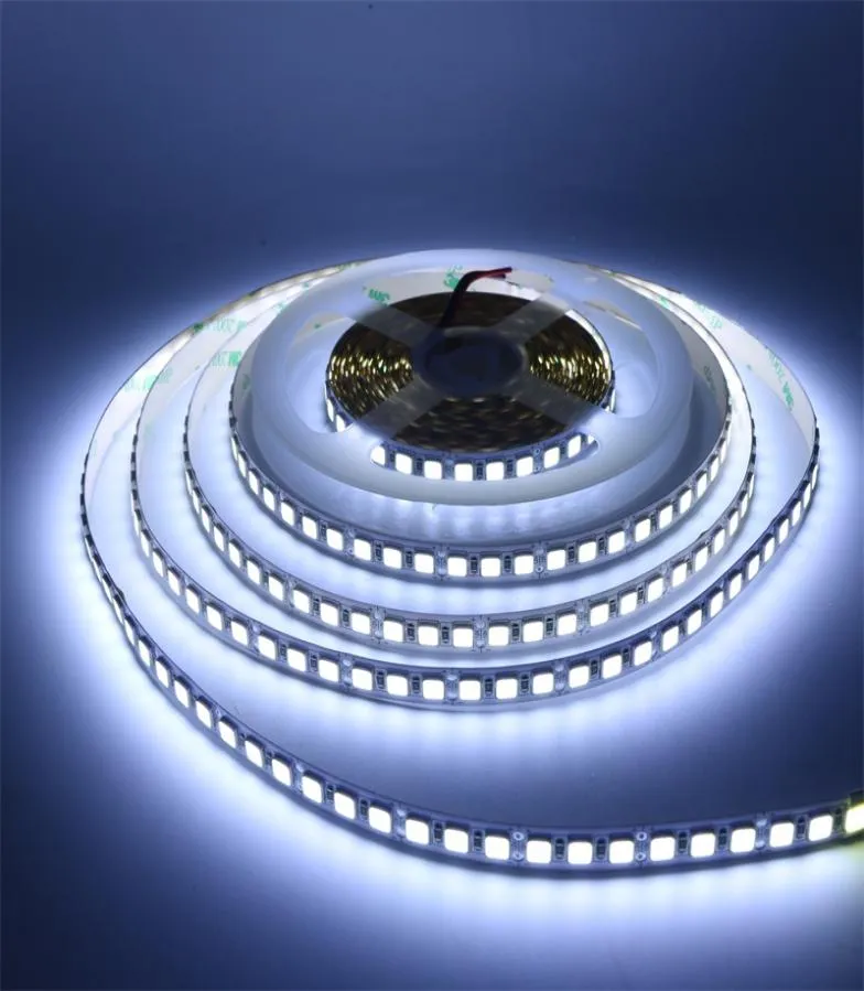 DC 12V 24V 5054 LED Strip Light 5M 120ledsm مقاومة للماء دافئ أبيض 600 شريط LED شريط LED الشريط LED أكثر مشرقًا 5050 56306331316